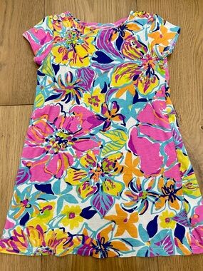 Lilly Pulitzer Bright Floral Knit Dress - Pink, Yellow & Blue